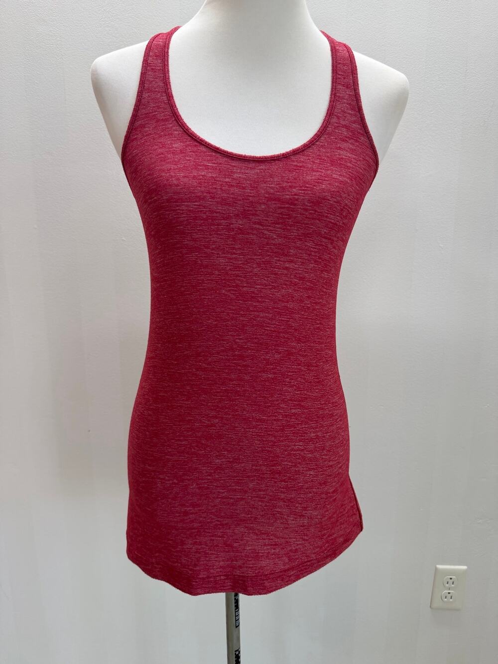 Lululemon Cool Racerback Tank Heathered Raspberry Yoga Athletic Top